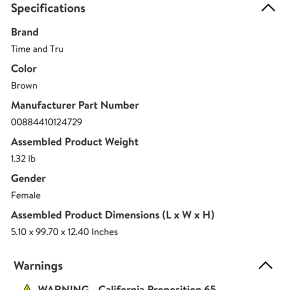 NWT Time And Tru Ruby Backpack Color Cognac With Small Coin Bag - Picture 10 of 10